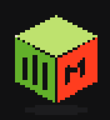 Cubo da ModuloDev em pixel art